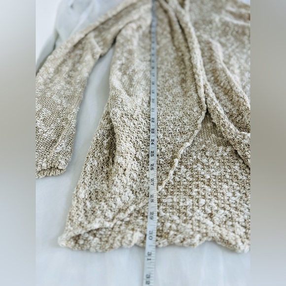 Roxy knitted bohemian beach long popcorn style cardigan sweater size XL - Picture 7 of 10